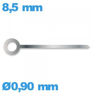 Aiguille    argenté diam : 0,90mm  longueur : 8.5 mm marque Horotec cadran principal Suisse