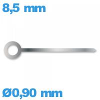 Aiguille    argenté diam : 0,90mm  longueur : 8.5 mm marque Horotec cadran principal Suisse