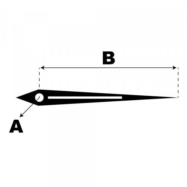 Aiguille Diam Mm Taille Mm Phosphorescente Des Minutes Or