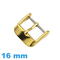 Fermoir ardillon pour bracelet montre pas cher dorée 18 mm