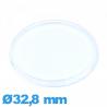 Verre en acrylique Circulaire pour montre 32,8 mm extra plat