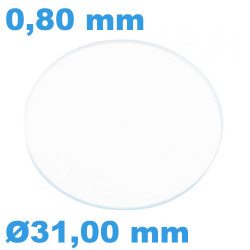 Verre 31 mm Rond Plat...