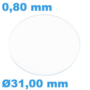 Verre 31 mm Rond Plat...