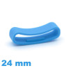 Passant pour Montre Suunto Silicone Bleu 24 mm