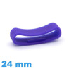 Passant pour Suunto Montre Connectée Silicone Violet 24 mm