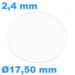 Verre Rond Saphir 17,5 mm...