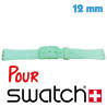 Bracelet Swatch 12 mm Caoutchouc Vert pour montre