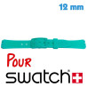 Bracelet Caoutchouc Swatch de montre Bleu 12 mm