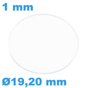 Verre épaisseur 1 mm Rond...