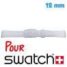 Bracelet Swatch 12 mm Silicone Blanc montre