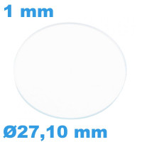 Verre épaisseur 1 mm Rond...