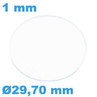 Verre épaisseur 1 mm Rond...