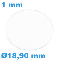 Verre épaisseur 1 mm Rond...