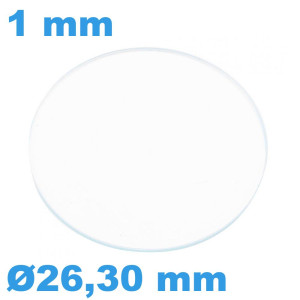 Verre épaisseur 1 mm Rond...