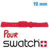 Bracelet Swatch 12 mm Caoutchouc Rouge montre