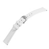 Bracelet pour Montre Cuir Blanc 16 mm Lisse Fermoir Ardillon