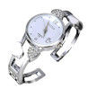 Montre clip argent femme qualité