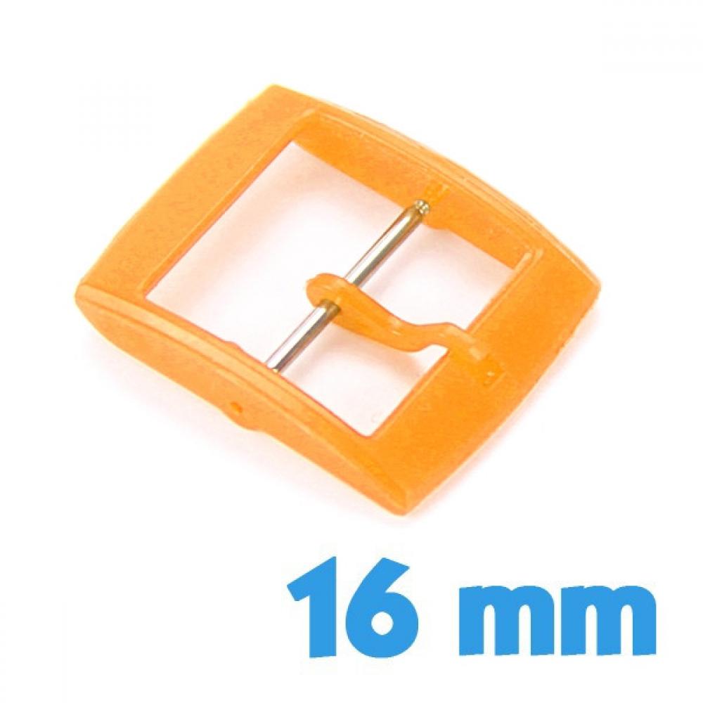 Fermoir Ardillon pour montre 16 mm Plastique Orange