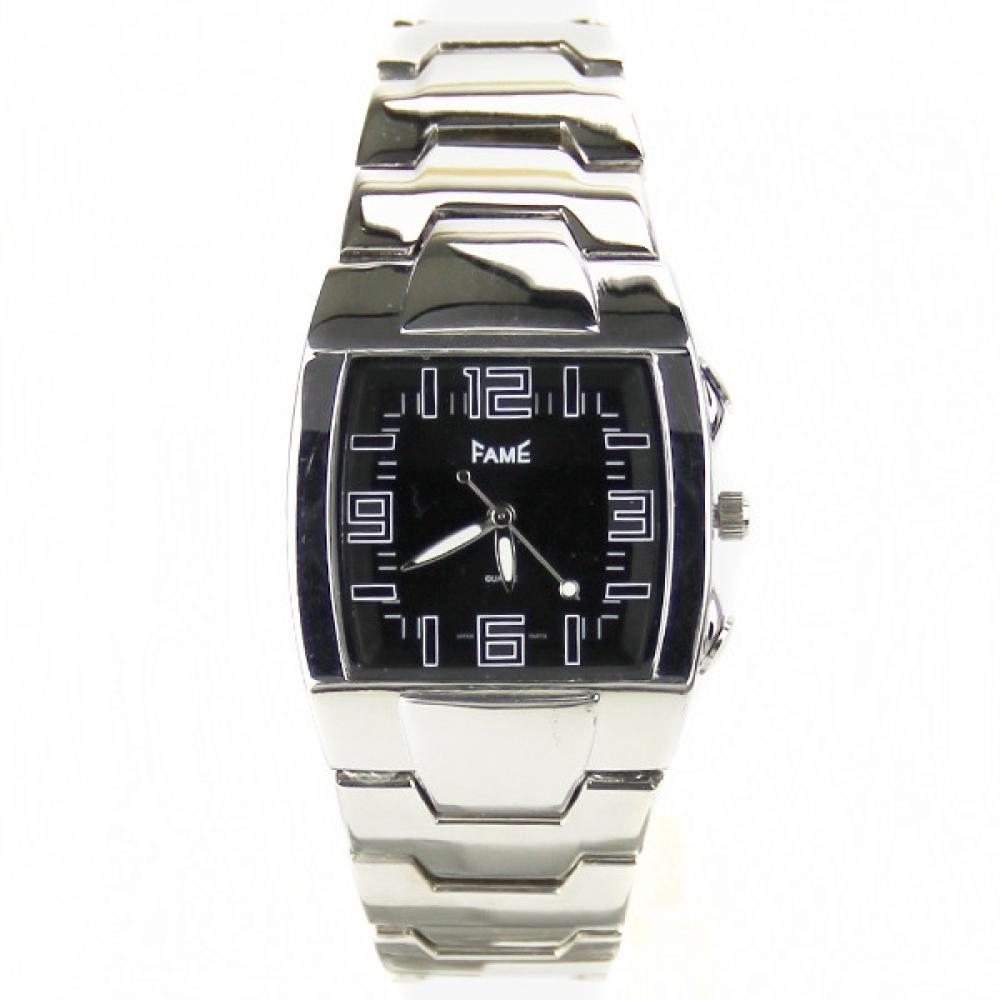 Montre metal homme carr