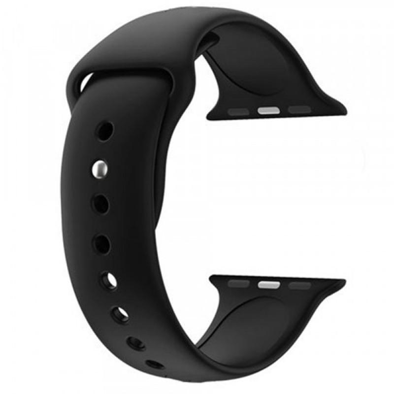 Bracelet silicone Apple Watch (noir) 