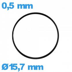 Joint 15,7 X 0,5 mm montre nitrile plat