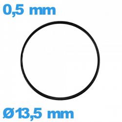 Joint étanchéité pour montre  pas cher plat 13,5 X 0,5 mm NBR