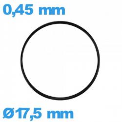 Joint 17,5 X 0,45 mm montre plat  nitrile 