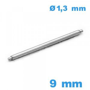 1 Pompe pour bracelet montre 9 mm A petite pointe épaulement simple diam : 1,3 mm qualité Suisse