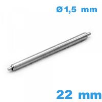 1 Pompe à ressort  pour réparation montre 22 mm Non téléscopique épaulement simple d :1,5 mm Suisse