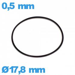 Joint O-ring  de montre nitrile - 17,8 X 0,5 mm