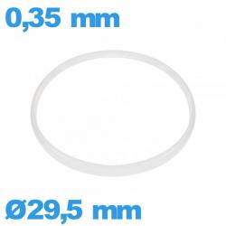 Joint 29,5 X 0,35 mm verre d'horlogerie  Cylindrique  