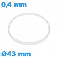 Joint d'horlogerie 43 X 0,4 mm    Cylindrique 