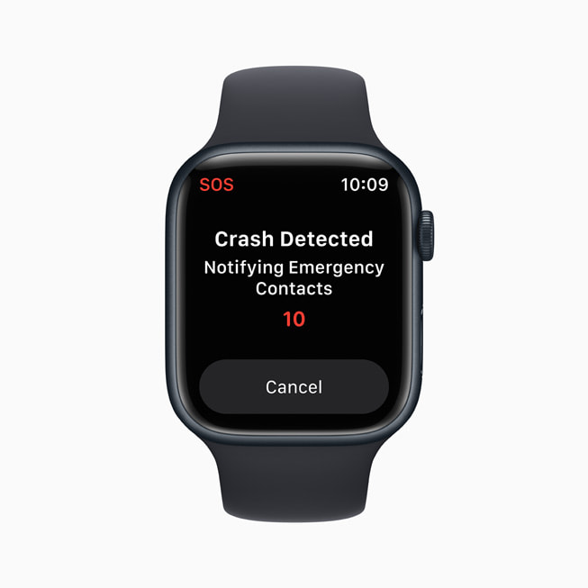 Apple Watch Serie 8 Avec notification de détection d'accident