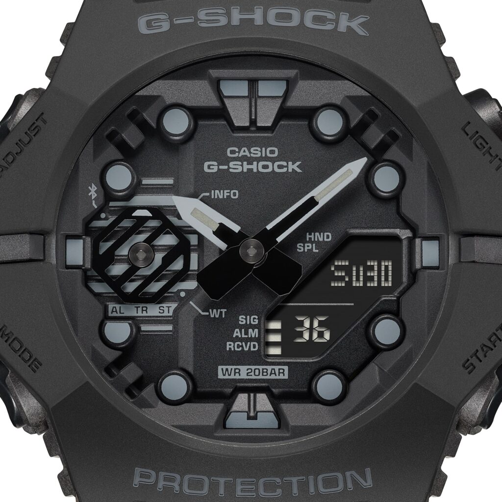 Gros plan de la montre Casio G-Shock GA-B001