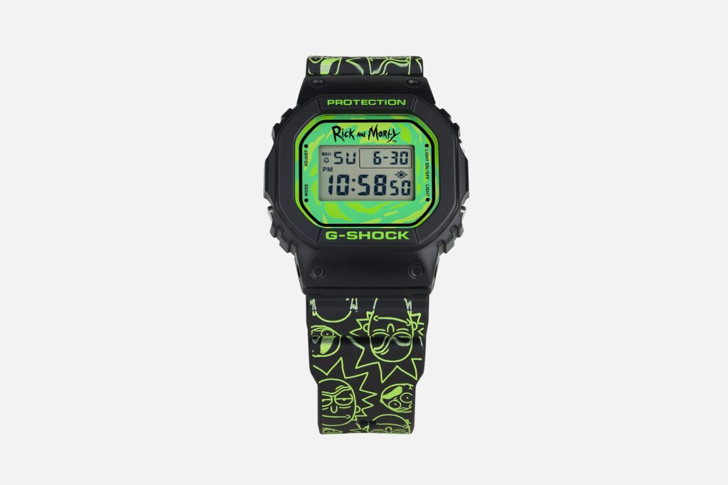 Casio G Shock en édition limitée collaboration avec Rick et Morty