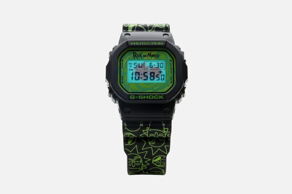 Cadran de la montre G Shock inspiré du portail interdimensionnel