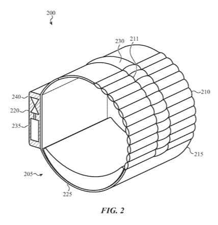 Image issue du brevet déposé par Apple pour son Apple Watch