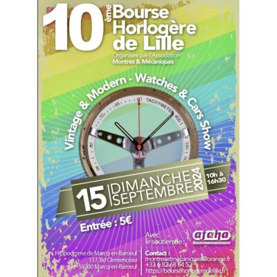 Affiche Bourse Internationale aux Montres de Lille